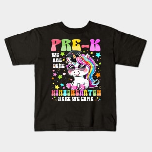 Pre K Graduation 2024 Cute Unicorn Girl Preschool Graduation Kids T-Shirt